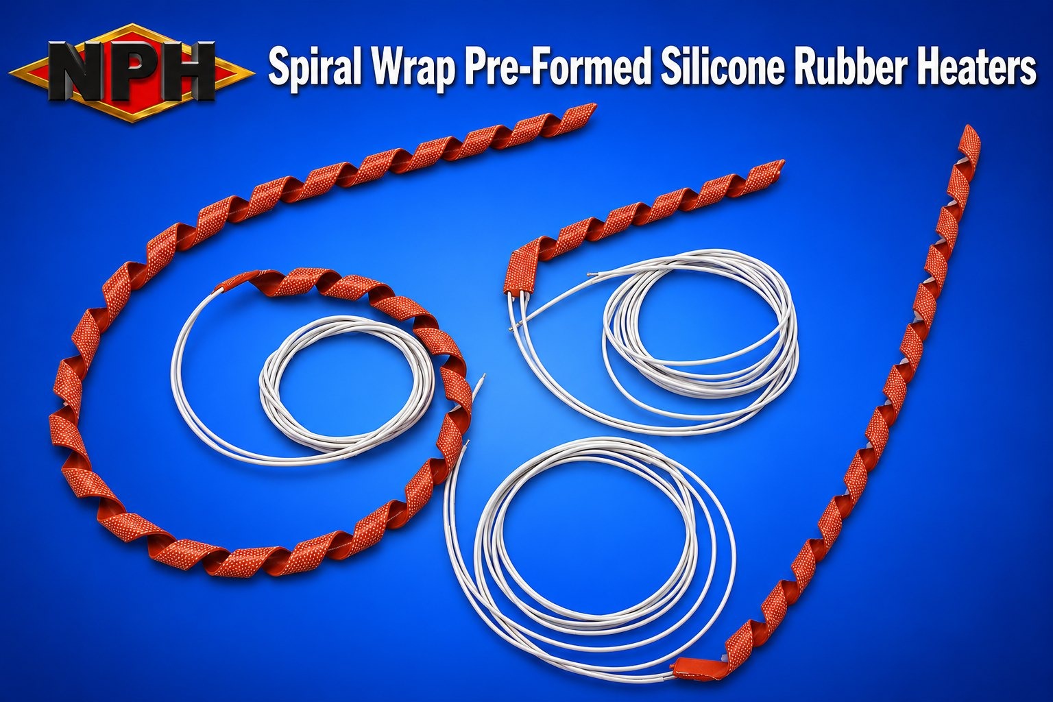 Spiral Wrap Pre-Formed Silicone_Rubber Heaters